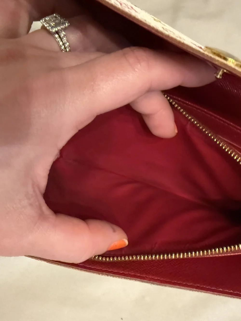 Louis Vuitton Murakami Sara Wallet W/ Fushia Interior